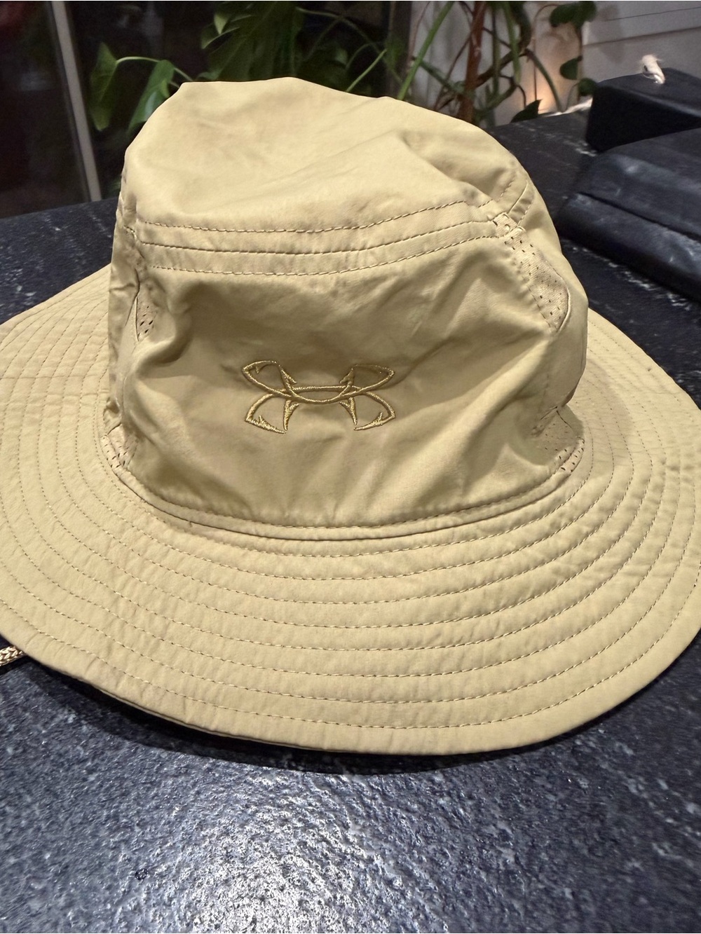 Under Armour Tan Boonie Hat with Embroidered Logo